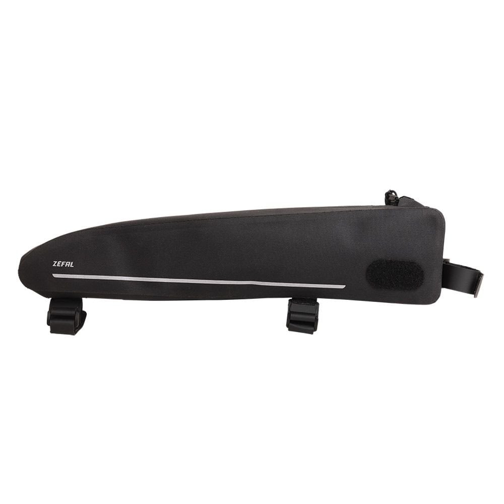 Zefal Z Adventure T3 waterproof top-tube bikepacking bag mounted on a road bike, designed for MTB and bikepacking accessories.
