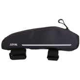 Zefal Z Aero frame bag attached to a bicycle frame, designed for aerodynamic bike packing and cycling accessories.