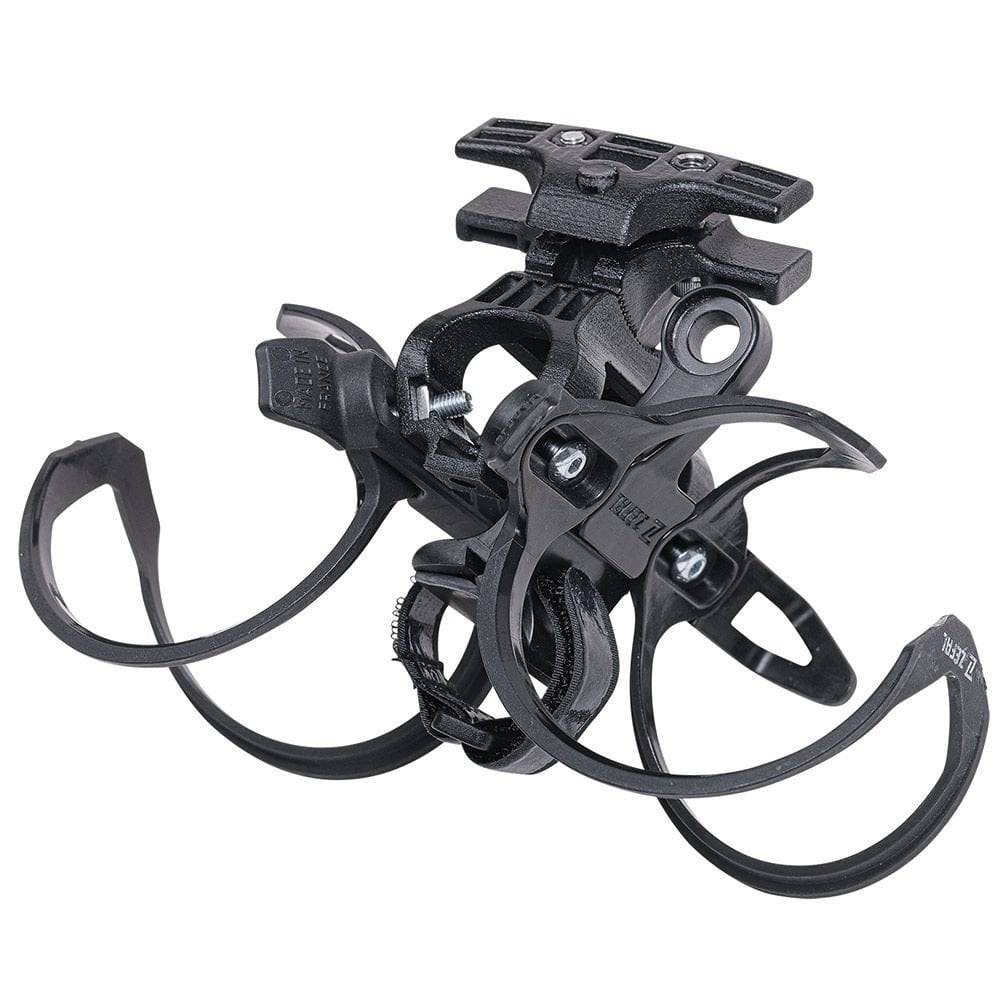 Zefal Tri Bottle Cage set with CO2 cartridge holders for bike rear hydration system, durable cycling accessories.