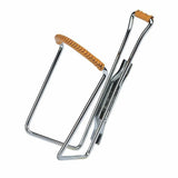 Zefal Vintage bottle cage with leather cover, classic bike accessory for holding water bottles on bicycles.