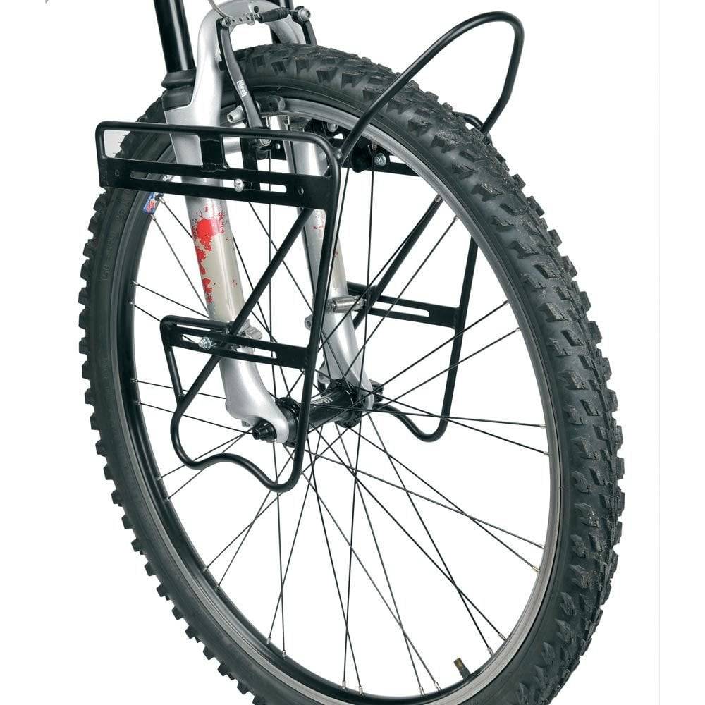 Zefal Raider front bike rack made of lightweight aluminium, adjustable for carrying luggage on a bicycle.
