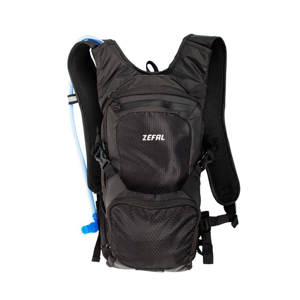 Zefal Z Hydro XC Black hydration bag with 2L PEVA bladder, designed for mountain biking accessories.