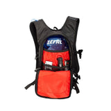 Zefal Z Hydro XC Black hydration bag with 2L PEVA bladder for mountain biking, featuring adjustable straps and water tube.