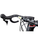 Zefal Vision F20 & R20 USB-C rechargeable bike light set with silicone mounts, showing front and rear bike lights on a bike.