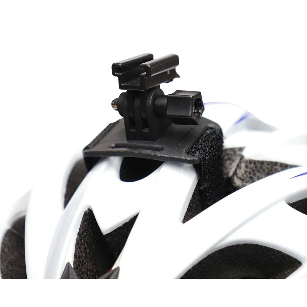 Zefal helmet light bracket with GoPro interface for secure mounting of bike lights, accessories, and cameras on helmets.