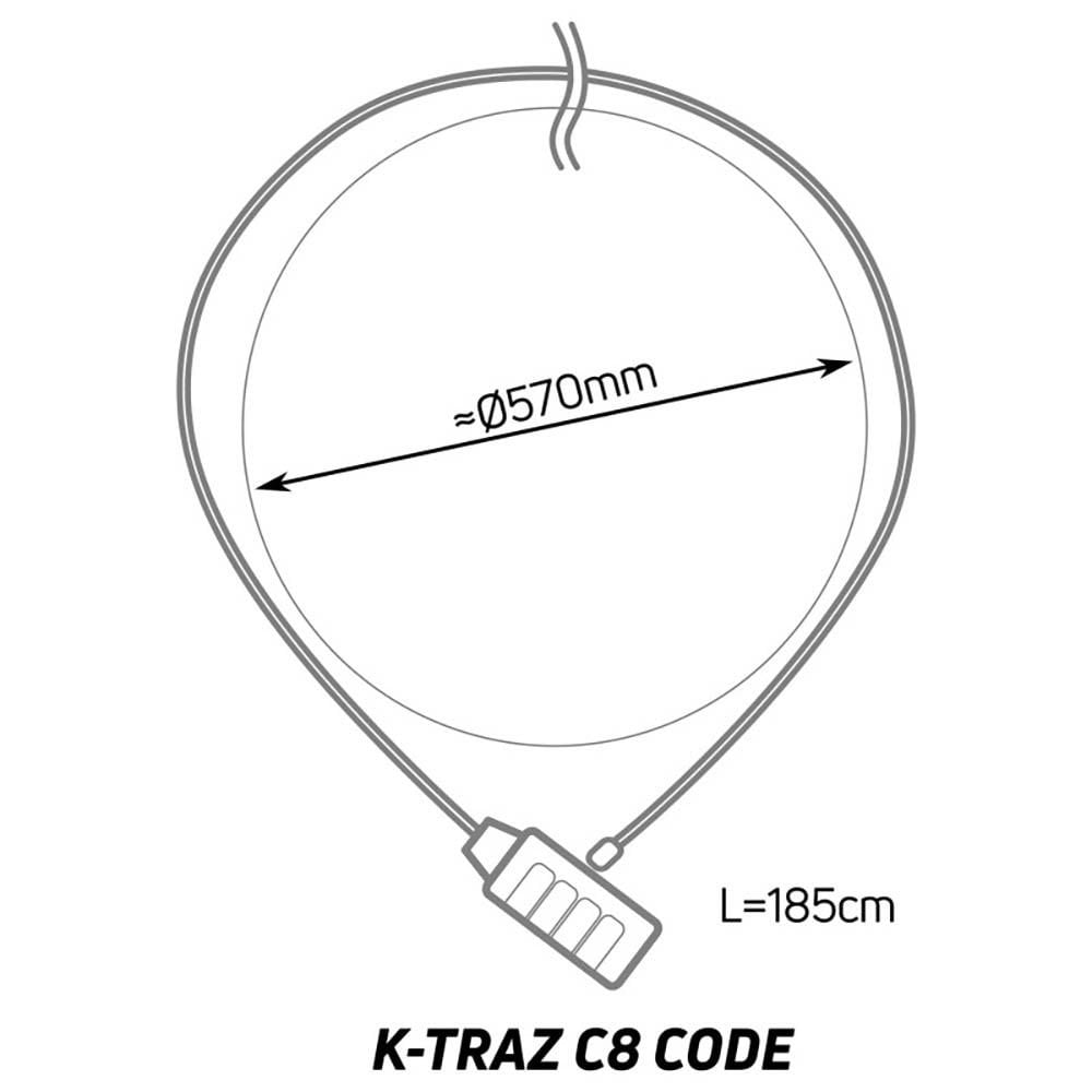 Zefal Cable Locks - K-Traz C8 Coded Cable Lock