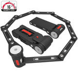 Zefal K-Traz F16L folding bike lock with double locking system and 95cm cable, accessory for bicycle security