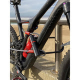 Zefal D-Locks K-Traz U17 cable U-lock with vinyl-covered steel cable for bike security, shown in close-up detail.