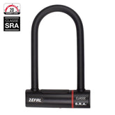 Zefal K-Traz U20 U-lock with mounting frame, hardened steel bike lock for secure cycling protection.