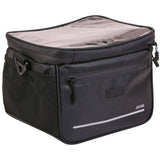 Zefal 7L handlebar bag with universal mount, water-repellent fabric, and rain cover for cycling accessories.