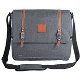 Zefal Urban Messenger Pannier Bag on bike rear rack with rain cover, 11L capacity, waterproof cycling accessories.
