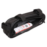 Zefal Z Frame Pack bike bag with universal mount, reflective stripes, 1.3L capacity, shown attached to bike frame.