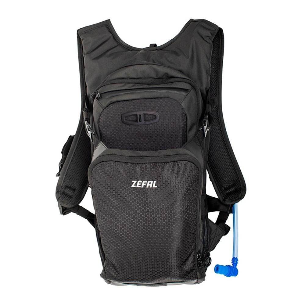 Zefal Z Hydro Enduro hydration backpack with 3L water bladder and panniers, designed for cycling and outdoor adventures.