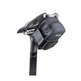 Durable Zefal Z Off-Road Pack saddle bag mounted on a bike seat, designed for off-road riding with TF mount attachment.