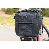 Zefal Z Traveller 60 expandable pannier rack bag with universal mounting system, shown with fully expanded storage and sturdy design.