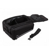 Zefal Z Traveller 80 bike rack bag with 32L water-resistant pannier, mounted on bike rack, showing durable outdoor fabric and zippers