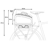 Zefal Z Traveller 80 bike rack bag with 32L water-resistant pannier, attached to a bike rack, for cycling accessories.