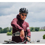 Zefal Espion E100 cargo bike mirror with dual mirrors, mounted on a longtail or cargo bike for enhanced rear visibility.