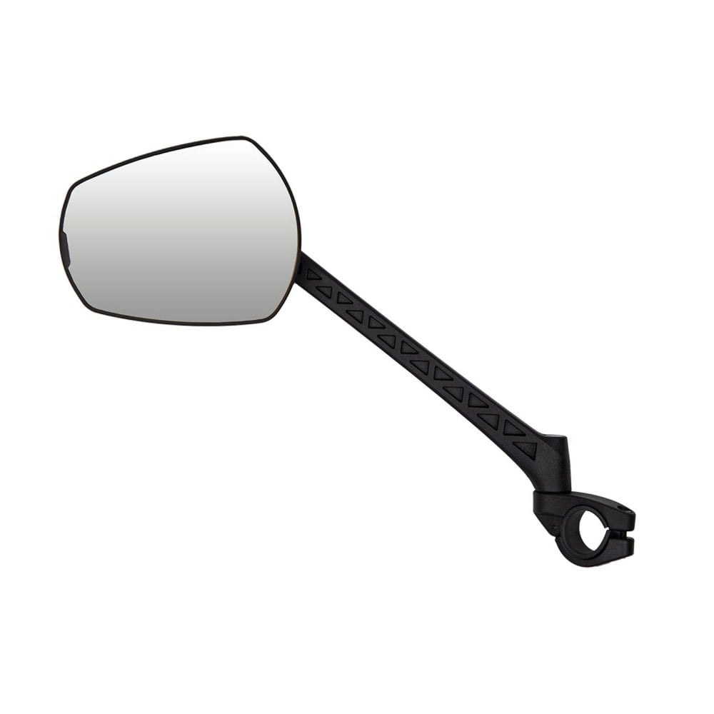 Zefal Espion E80 bike mirror attached to handlebar, adjustable rearview mirror for cycling safety, fits 22-25.4mm handlebars.