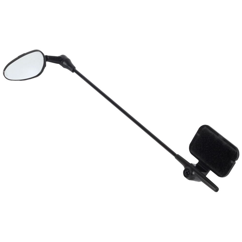 Zefal Z Eye helmet mirror with adjustable angles and universal Velcro mount for bike safety and visibility.