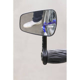 Zefal ZL Tower 56 bike mirror mounted on handlebar, convex rearview mirror for city and e-bike riding, accessory for improved visibility.