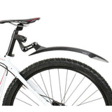 Zefal Mountain Guards Deflector RM60+ rear mudguard attached to a mountain bike with 29-inch wheels, designed for MTB protection.