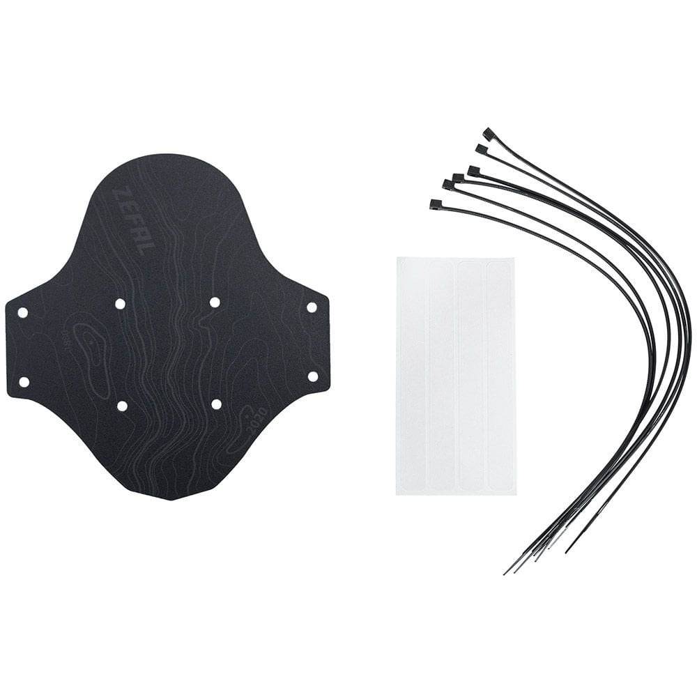 Zefal Shield Lite front mudguard for gravel bikes, universal fit, lightweight road bike accessory to protect against mud and spray.