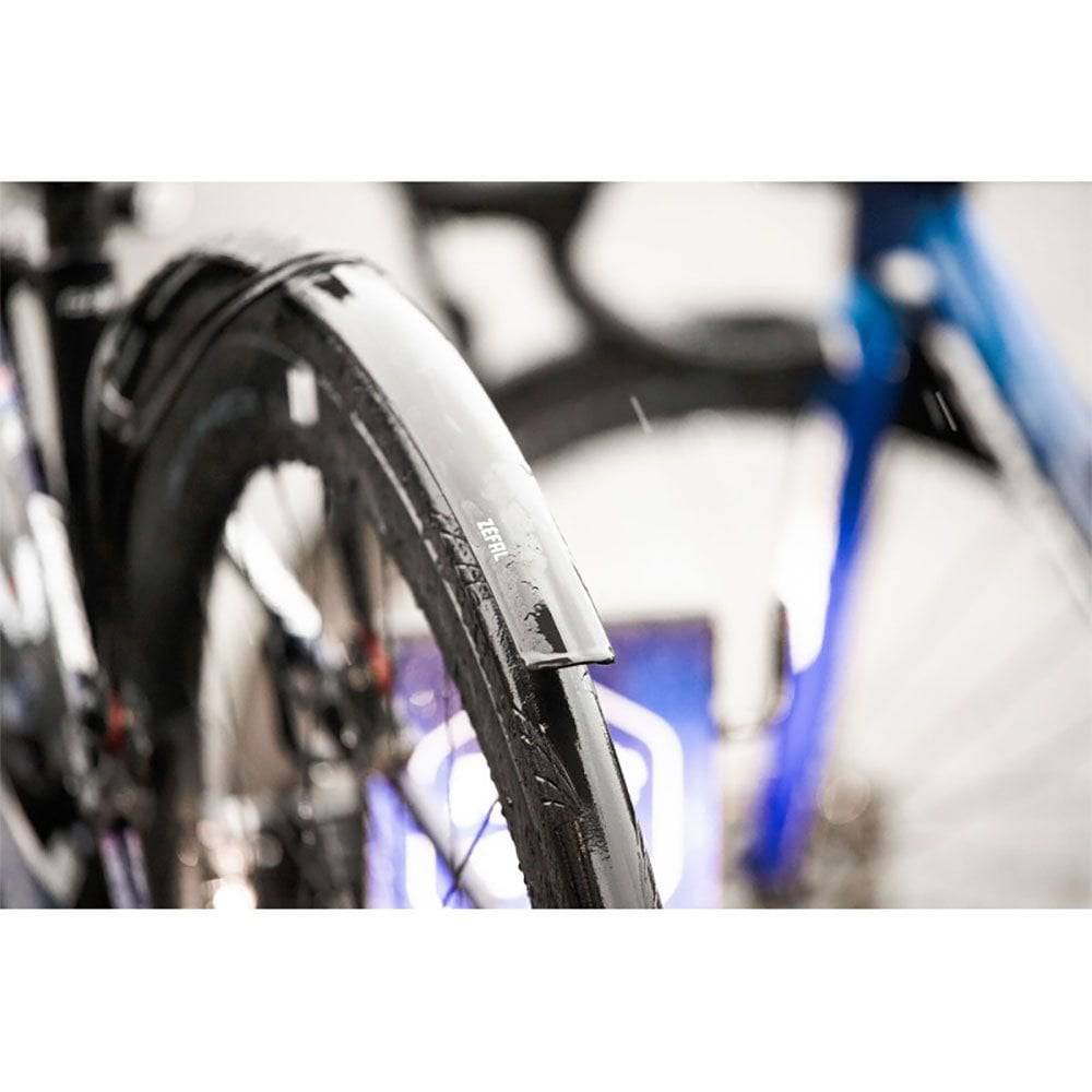 Zefal Shield R35 road mudguard set for 700c bikes with universal mounts, designed for road bike accessories and protection.