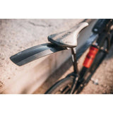 Zefal Shield S10 road bike mudguard attached to a bike, providing lightweight splash protection for cycling in wet conditions.