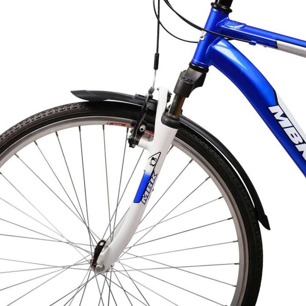 Zefal Mountain Guards Trail 45 set of mudguards for hybrid and city bikes, 28-inch or 700c wheels, mounted on a bike.