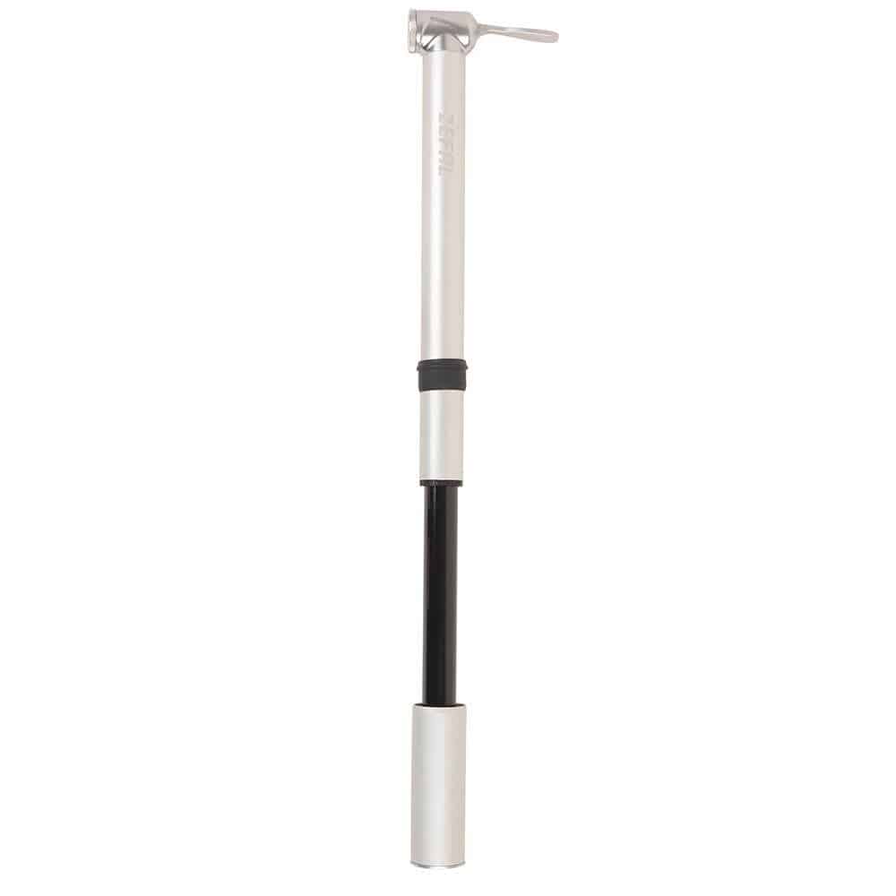 Zefal Mini Road Pump aluminum hand pump for Presta and Schrader valves, compact cycling accessories for inflating bike tires.