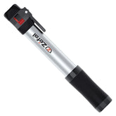 Zefal Switch Mini Silver bike hand pump with Presta, Schrader, and Dunlop valve adapters for inflation accessories