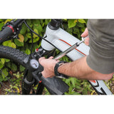Zefal Z-Shock MTB suspension pump with pressure gauge for forks and shocks, compact bike accessories for accurate inflation.
