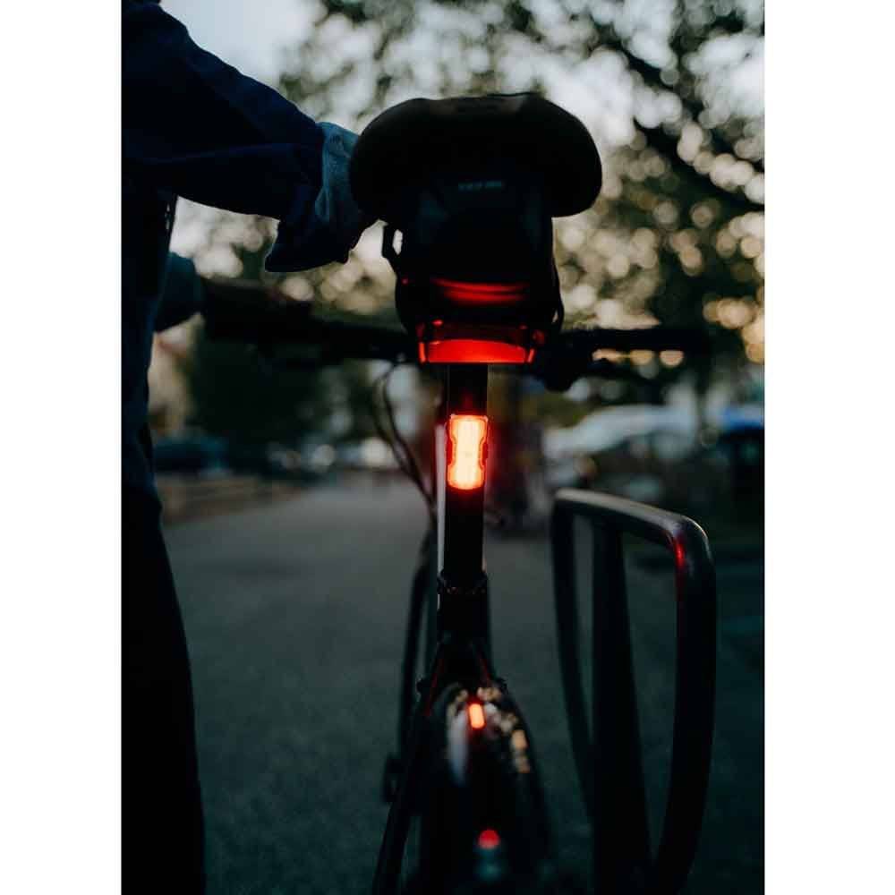 Zefal Vision R20 rear bike light with USB-C charging, four modes, waterproof IPX6, mounted on a bike seat post.
