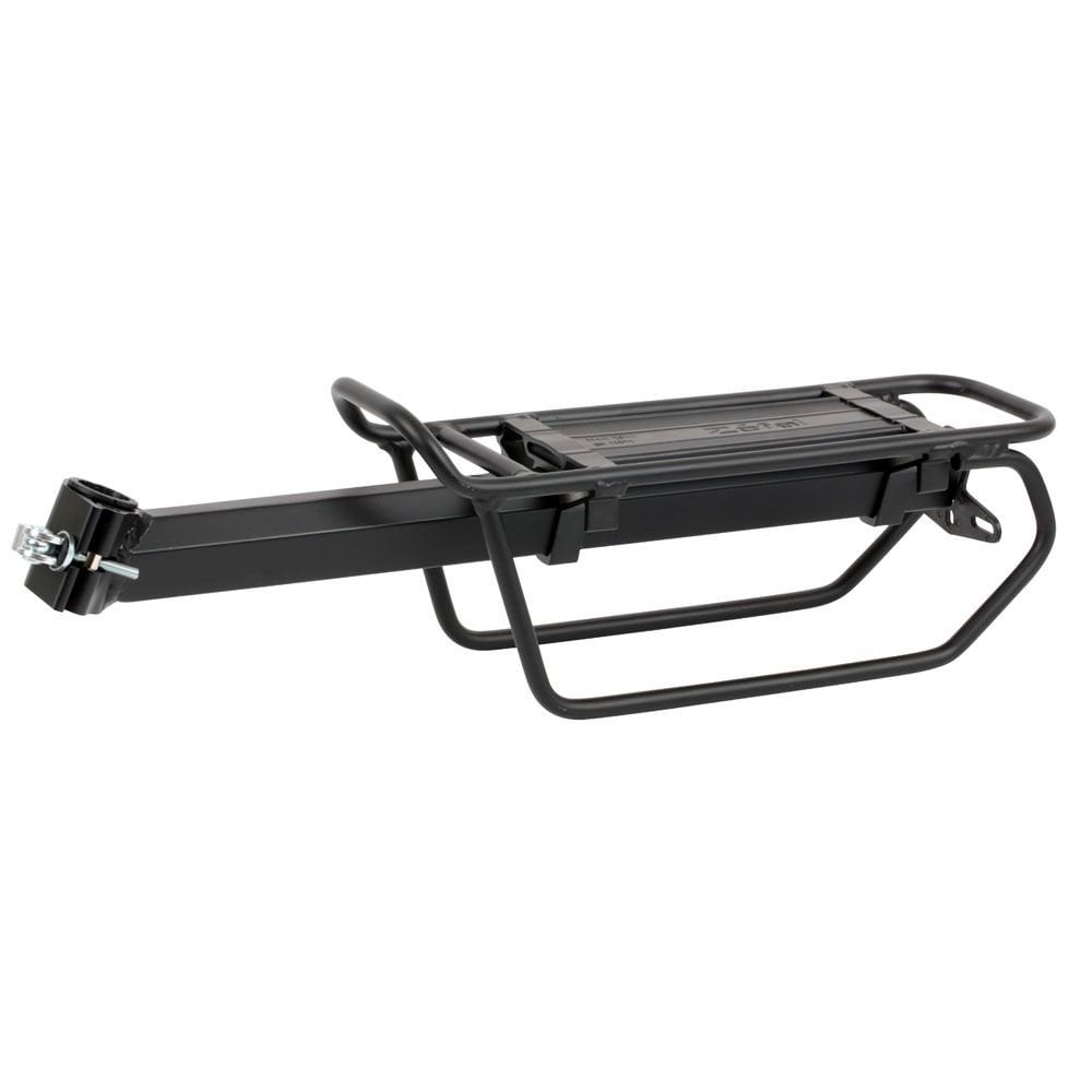Zefal Raider R30 rear rack mounted on mountain bike seatpost, compatible with 25.4-31.8mm diameter, for bike accessories.