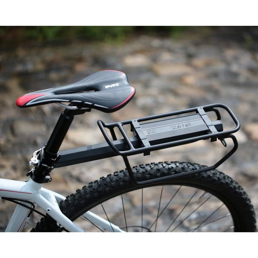 Zefal Raider R30 rear rack mounted on a mountain bike seatpost, compatible with 25.4-31.8mm diameter, MTB accessories