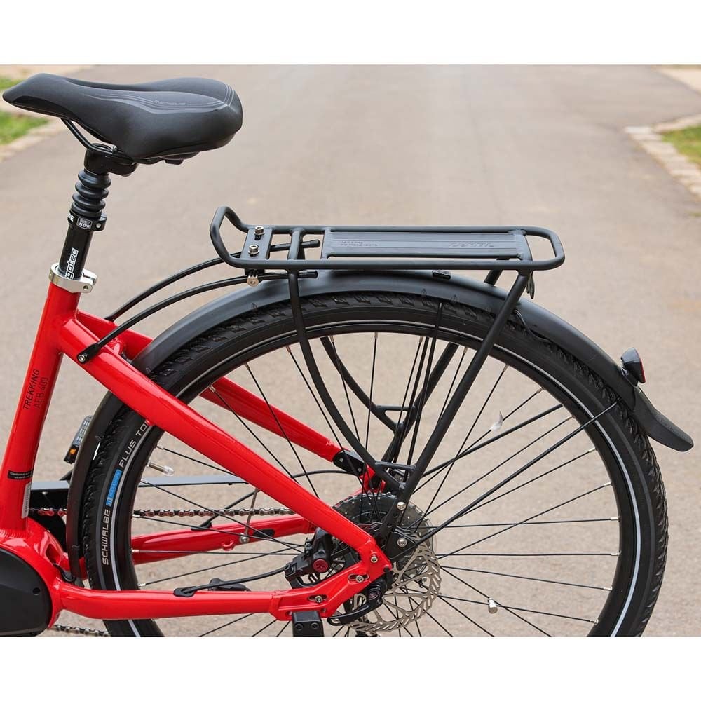 Zefal Raider R50 rear bike rack for 26 to 29-inch wheels, adjustable bike accessory for carrying gear on a bicycle.