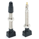 Zefal tubeless presta valves for secure airtight seal on tubeless tires, made of durable metal with sealing components