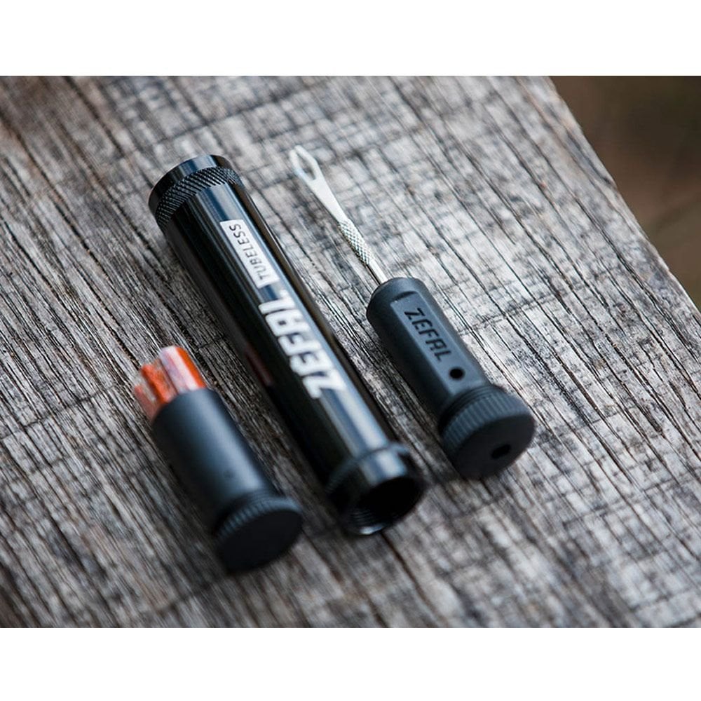 Zefal Tubeless Repair Kit Black Tube With Clip Tubeless