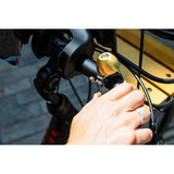 Zefal Classic Brass Bike Bell with horn, easy to install, loud sound, durable metal design, suitable as a bicycle accessory.
