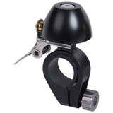 Zefal Classic Brass Bike Bell with loud sound and easy install, mounted on a bicycle handlebar for cycling safety and style.