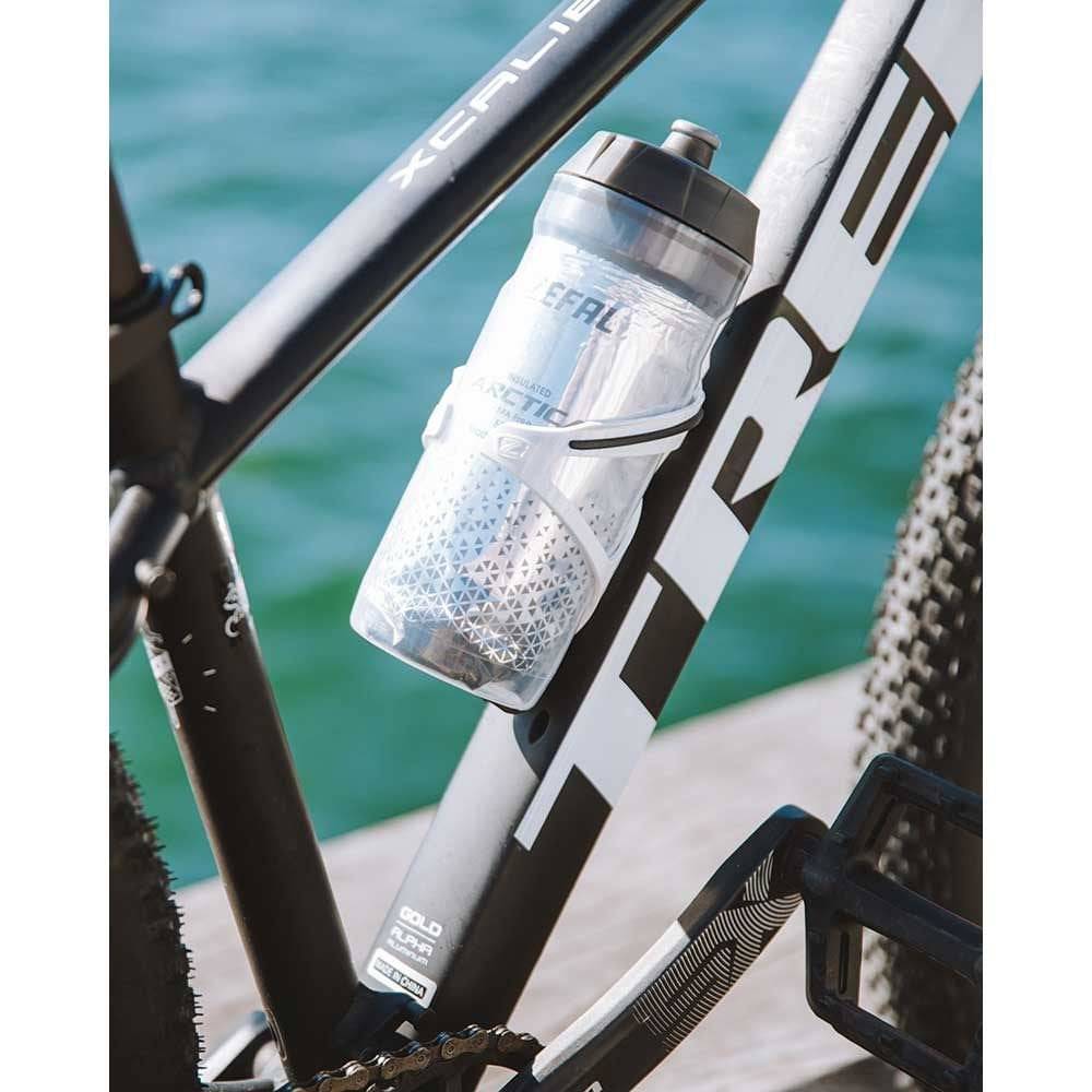 Zefal Arctica 55 insulated water bottle with 550ml capacity, triple-layer temperature control, shown in a close-up shot.