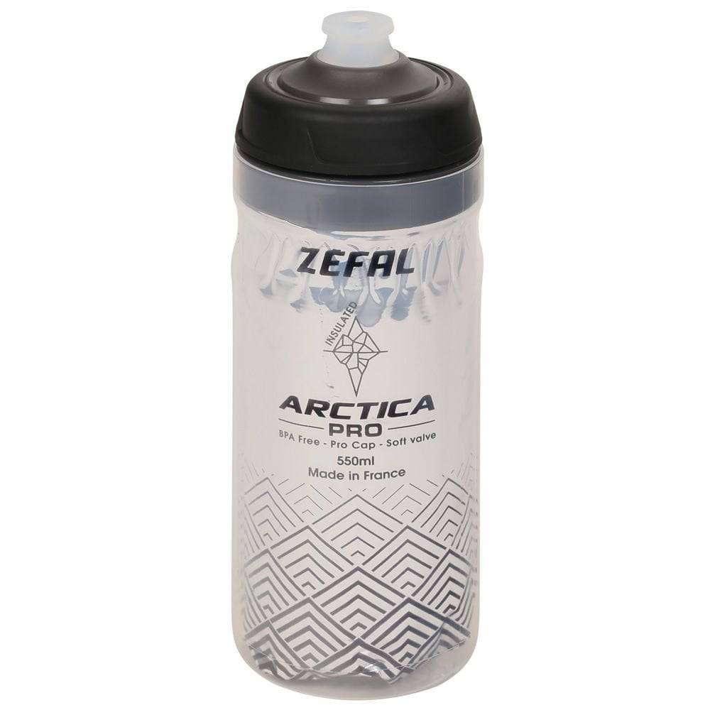 Zefal Arctica Pro 75 insulated water bottle with leak-proof lock-cap, 750ml capacity, designed for outdoor accessories.
