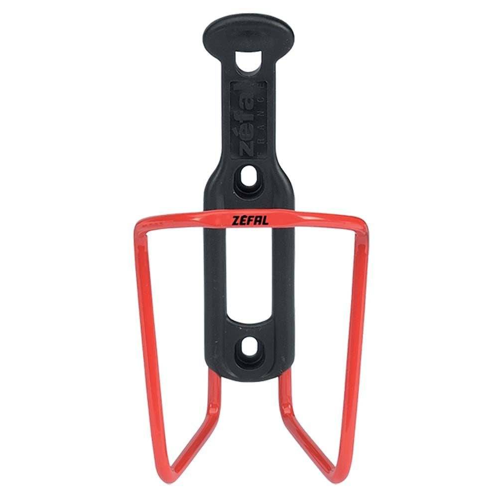 Zefal Aluplast 124 bike bottle cage, durable aluminum cycling water bottle holder mounted on a bike frame.