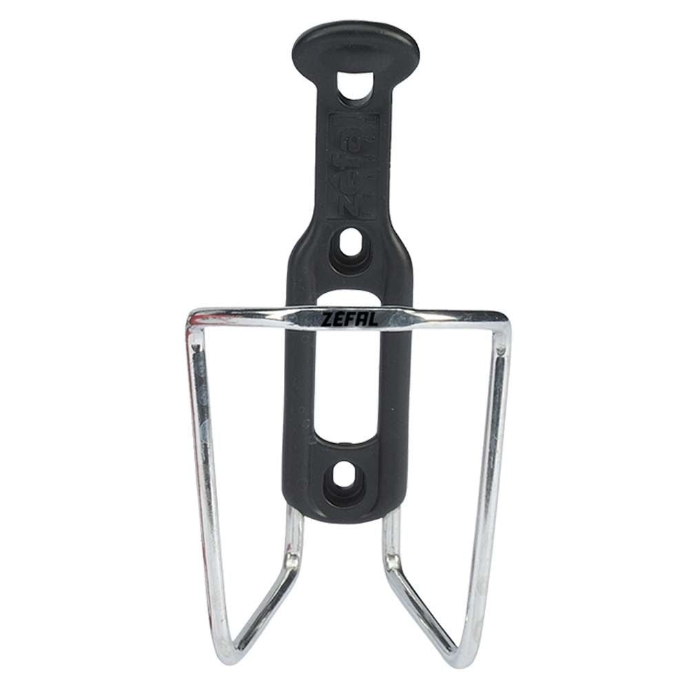 Zefal Aluplast 124 bicycle bottle cage in black, lightweight alloy with secure grip for cycling water bottles