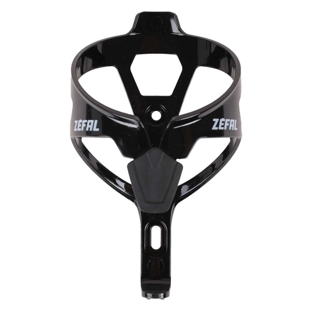 Zefal Pulse A2 bottle cage with elastomer clasp for secure cycling hydration, mounted on a bicycle frame.