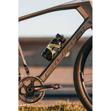 Zefal Pulse B2 bike bottle cage in black, showcasing durable, flexible hydration holder attached to a bicycle frame.