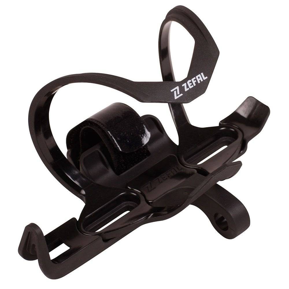 Zefal Pulse Z2i bike bottle cage with accessory holders, designed for bikes and e-bikes, mounted on a bicycle frame