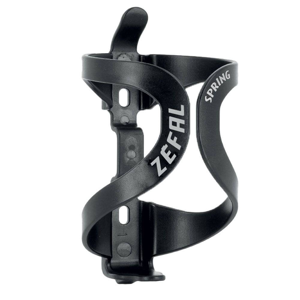 Zefal Spring bottle cage, lightweight and durable cycling water bottle holder mounted on bike frame.