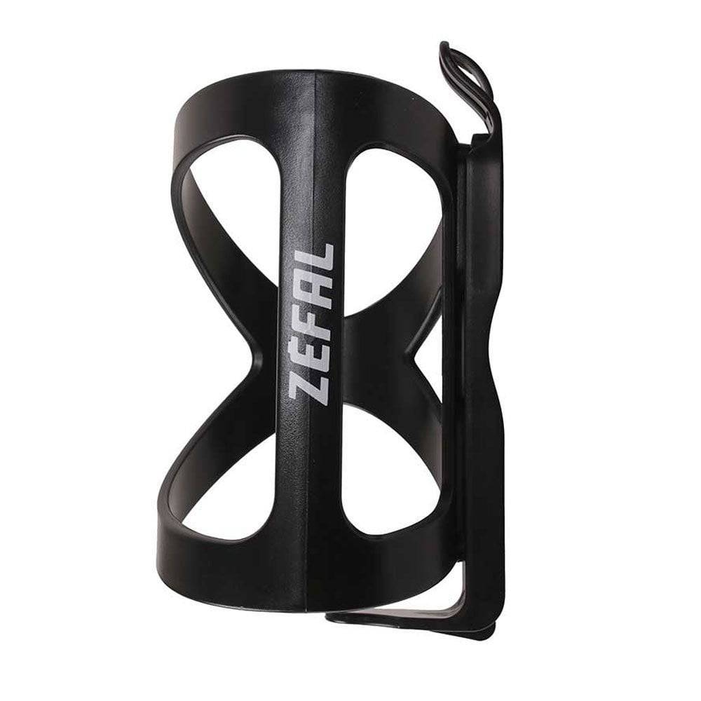 Zefal Wiiz reversible side-entry bike water bottle cage mounted on a bicycle frame, showcasing its durable accessory design.